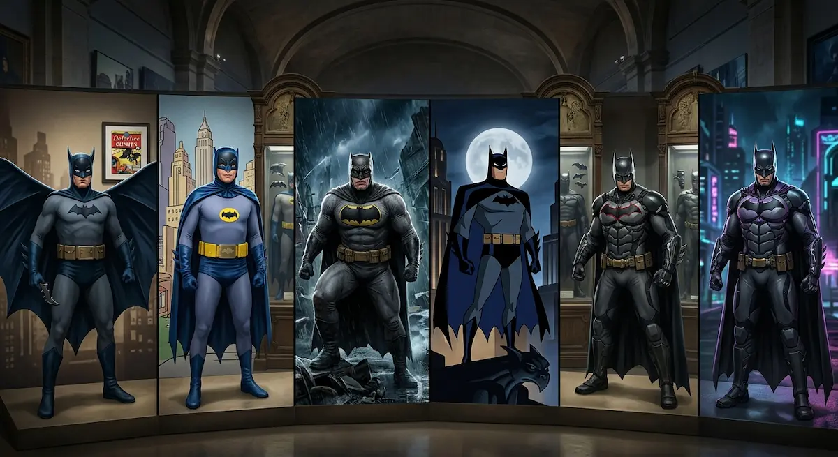 Batman dans différentes époques de son histoire