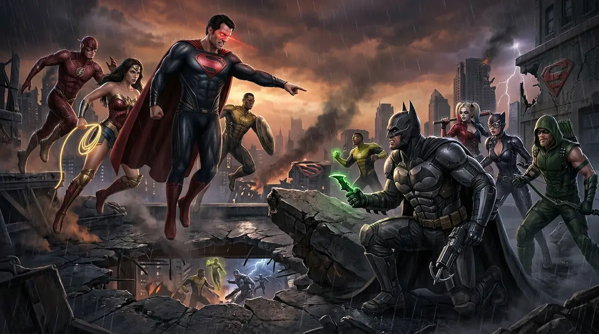 Batman et Superman dans Injustice